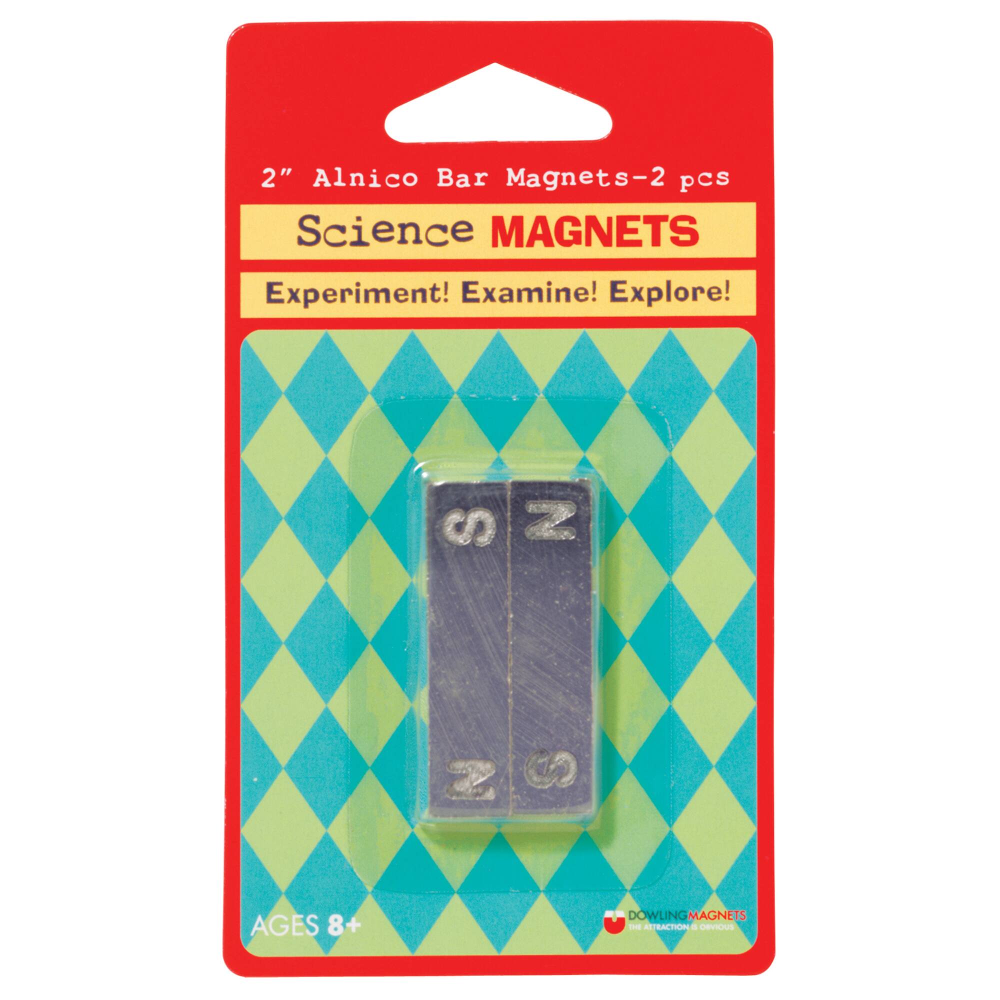 2" North & South Stamped Alnico Bar Magnets